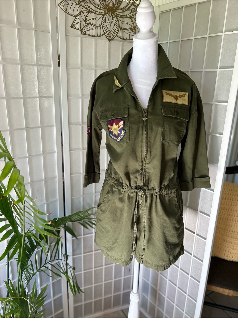 ⭐️💙 Her Universe Captain Marvel Utility Romper 🦸‍♀️✨ Size M